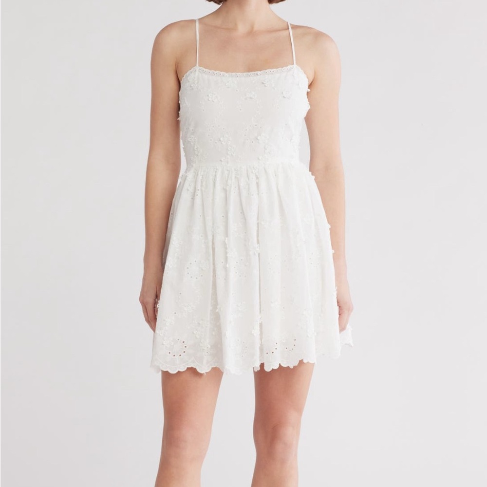 Lush White Mini Dress